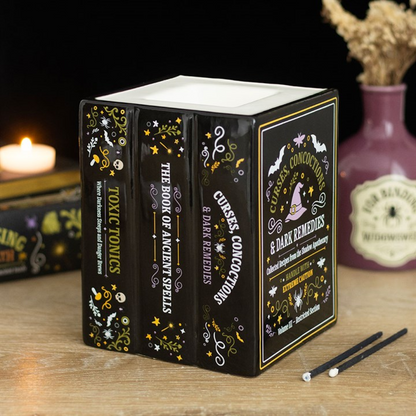 Witch's Apothecary Book Shaped Oil Burner & Wax Warmer
