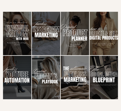 PLR/MRR Faceless Digital Marketing Bundle