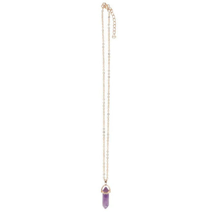 Amethyst Crystal Necklace Card