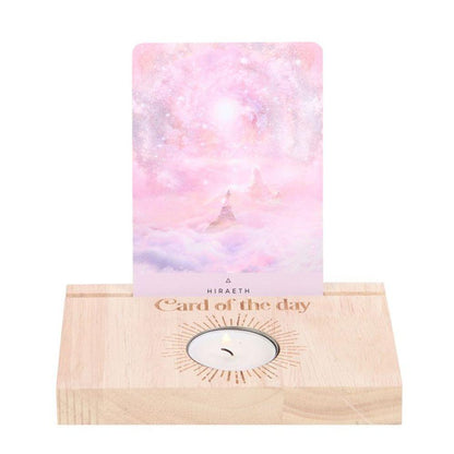 Natural Card of the Day Card Stand Tealight Holder