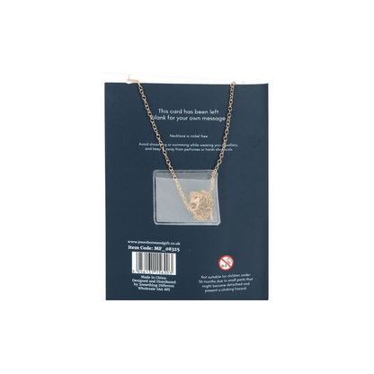 Night Owl Necklace Greeting Card