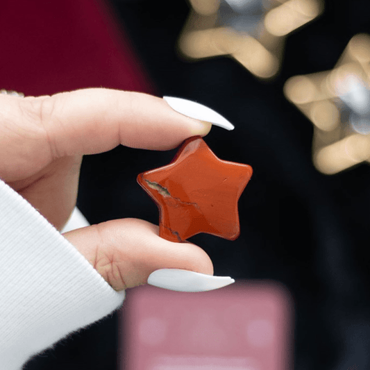 Red Jasper Crystal Star in a Bag