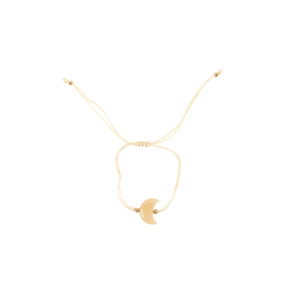 Be Brave Yellow Jade Crystal Moon Bracelet