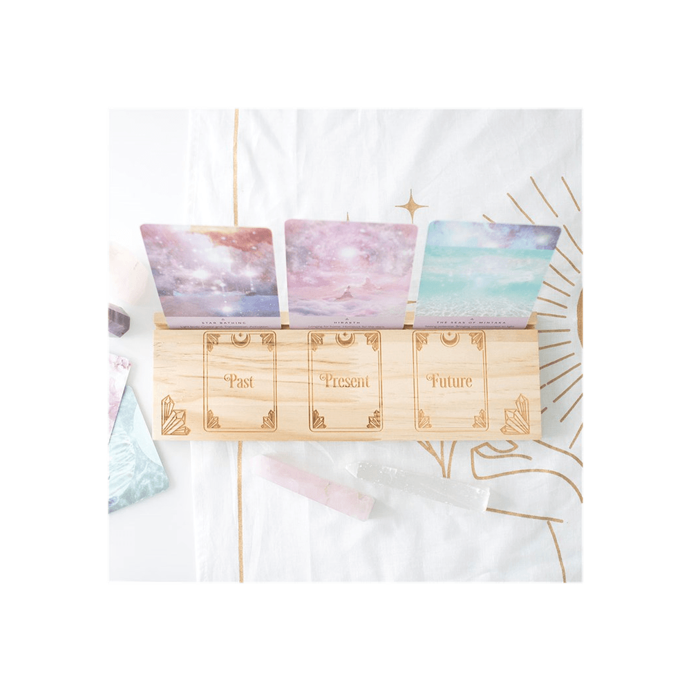 Natural Past Present Future Card Stand