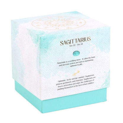 Small Sagittarius Ylang Ylang & Amber Gemstone Zodiac Candle