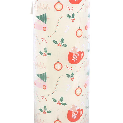 Sugarplum Fun Christmas Print Tube Candle