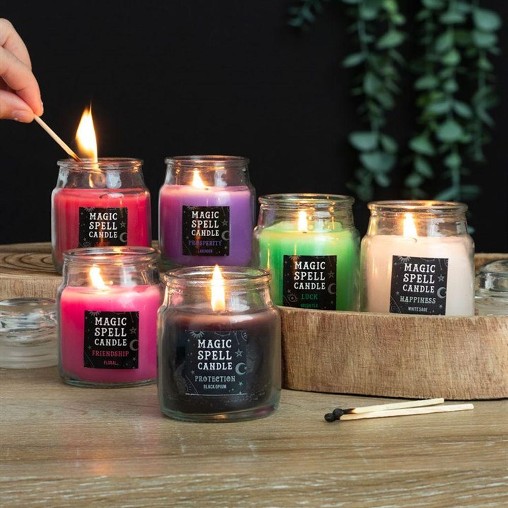 Small Opium 'Protection' Spell Candle Jar