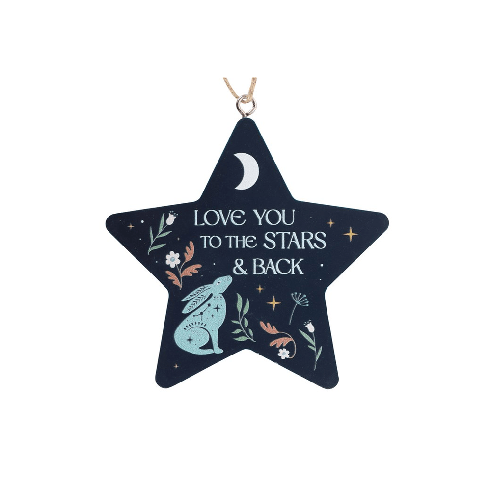 Love You to the Stars Midnight Hare Hanging Decoration