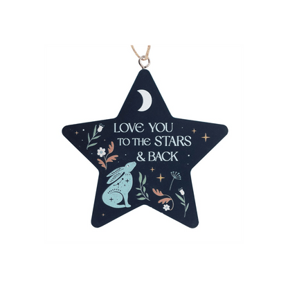 Love You to the Stars Midnight Hare Hanging Decoration