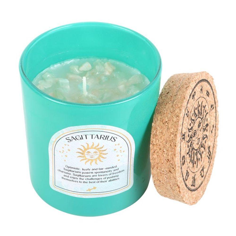 Small Sagittarius Ylang Ylang & Amber Gemstone Zodiac Candle