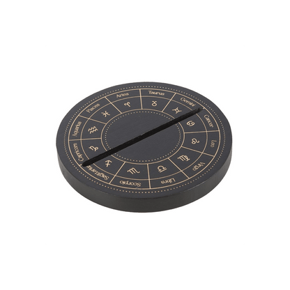 Black Astrology Wheel Card Stand