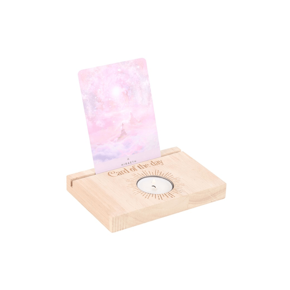 Natural Card of the Day Card Stand Tealight Holder