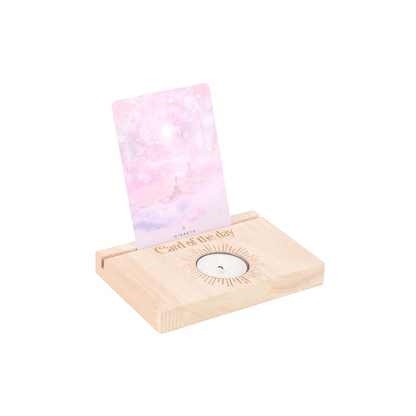 Natural Card of the Day Card Stand Tealight Holder