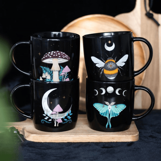 Set of 4 Dark Forest Mugs