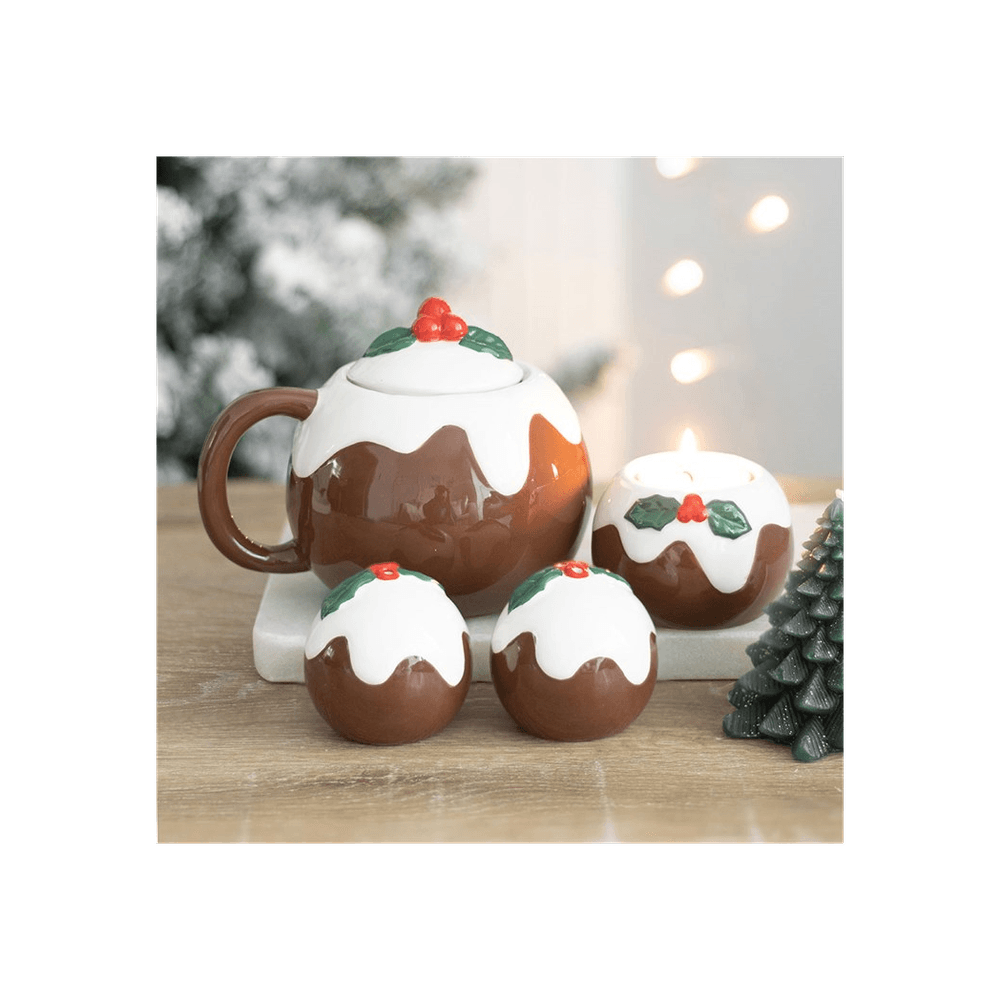 Christmas Pudding Tealight Candle Holder