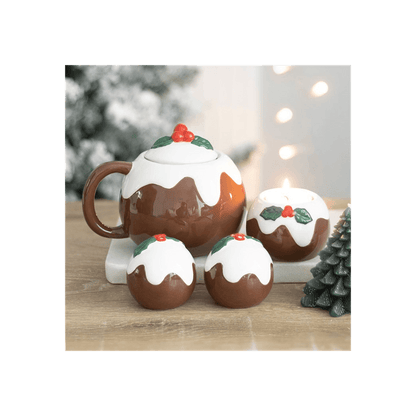 Christmas Pudding Tealight Candle Holder