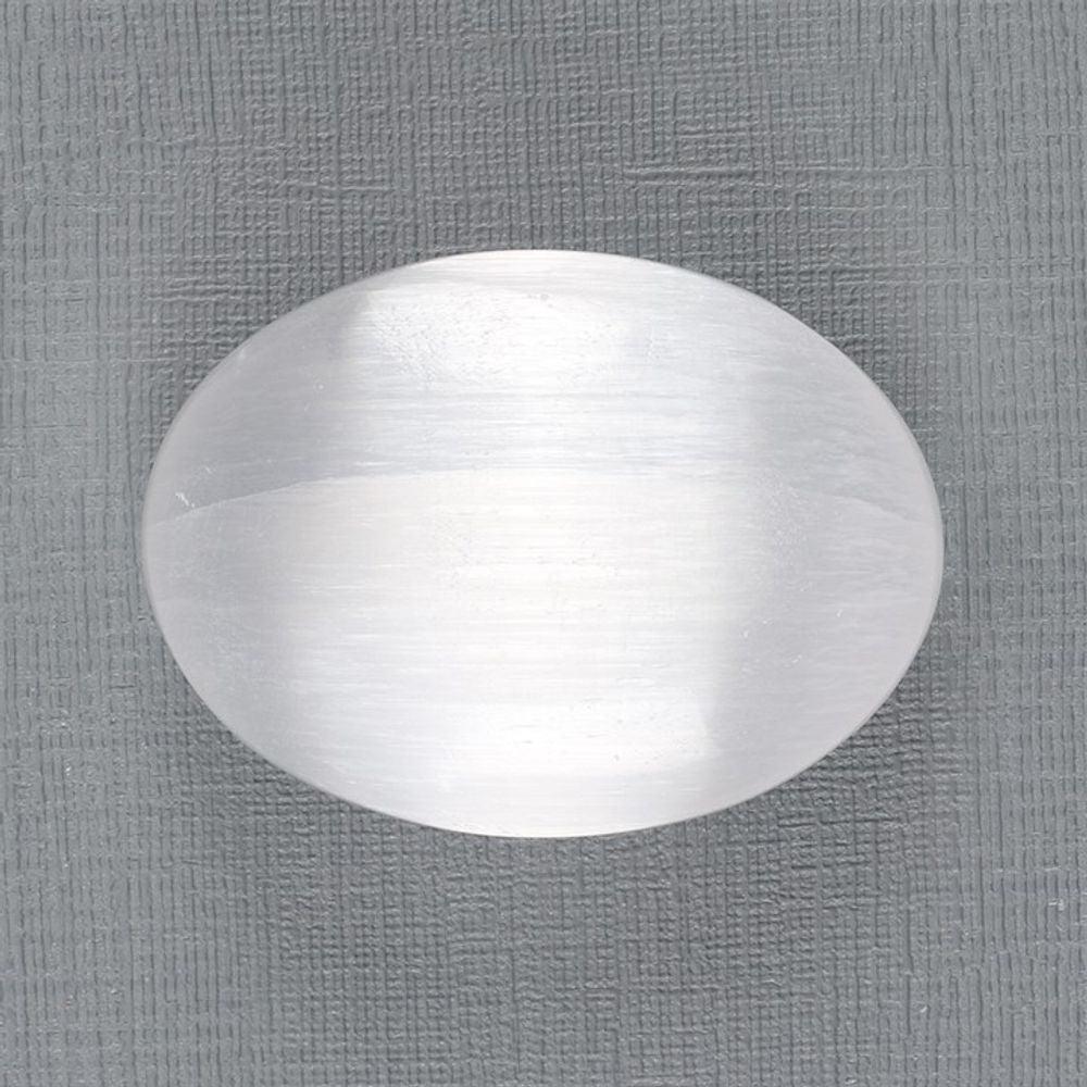 Selenite (Satin Spar) Palm Stone