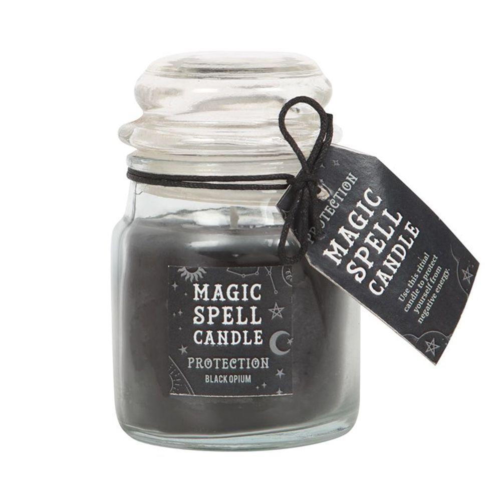 Small Opium 'Protection' Spell Candle Jar