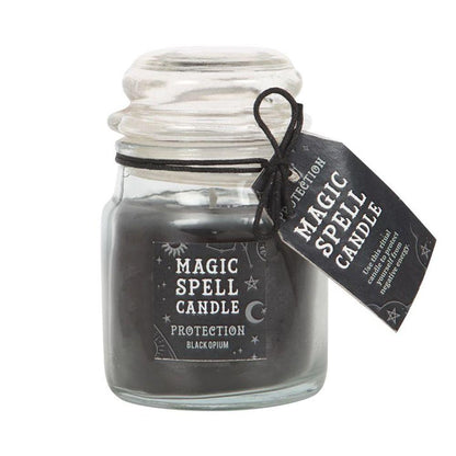 Small Opium 'Protection' Spell Candle Jar