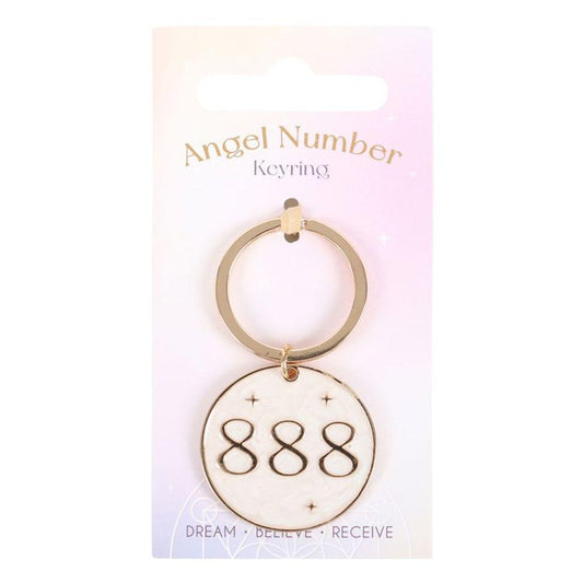 888 Angel Number Keyring