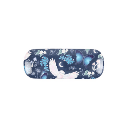 Night Flight Owl Print Glasses Case