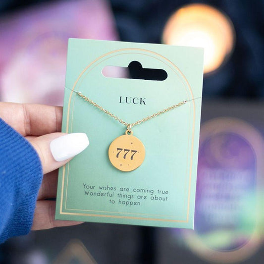 777 Angel Number Luck Necklace