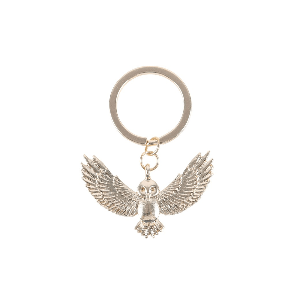 Night Owl Metal Keyring