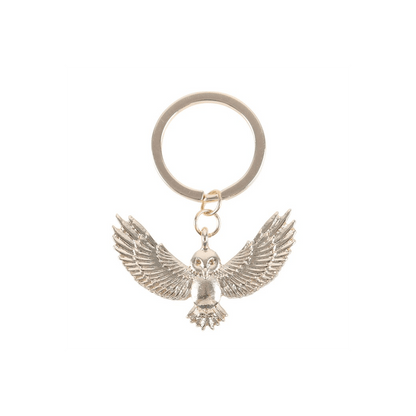 Night Owl Metal Keyring