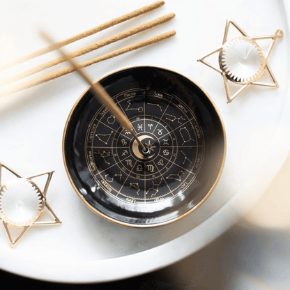 Astrology Wheel Incense Holder