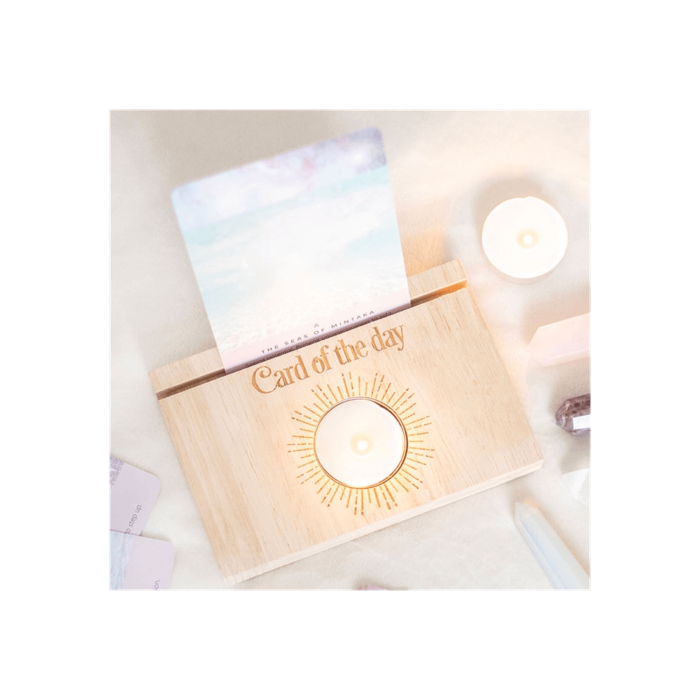 Natural Card of the Day Card Stand Tealight Holder
