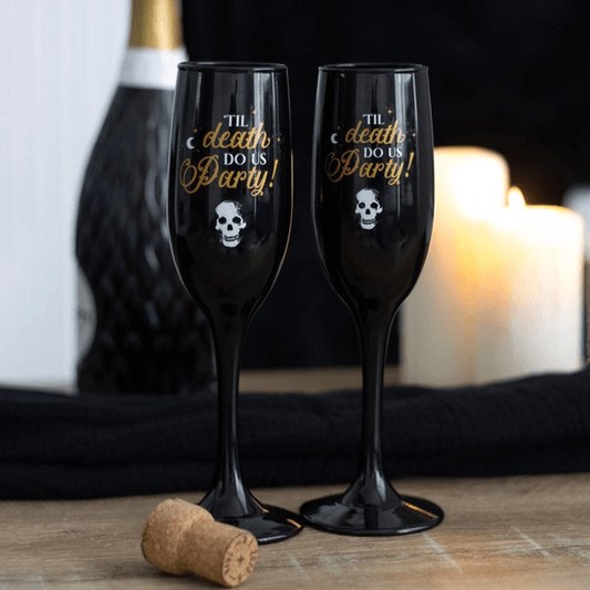 Til Death Do Us Party Champagne Flute Set