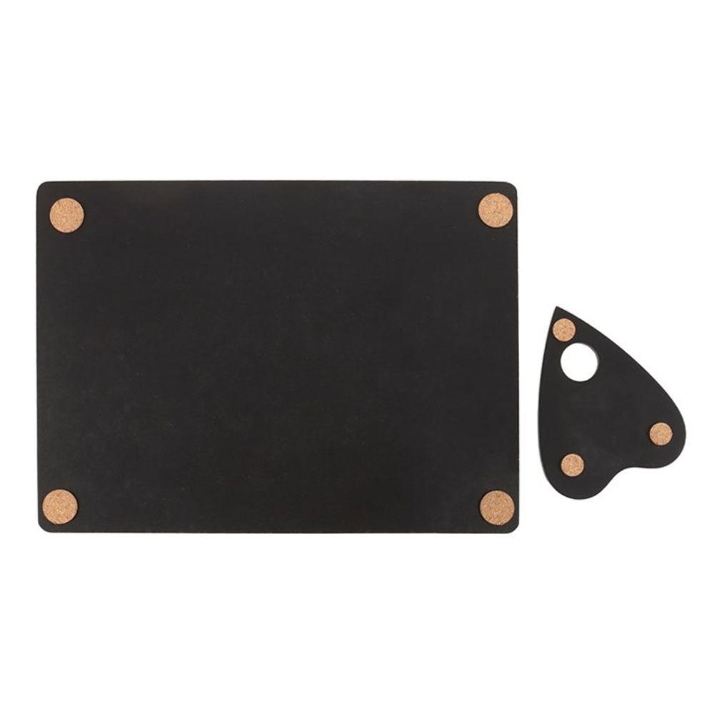 Black Talking Board Placemat and Coaster Set