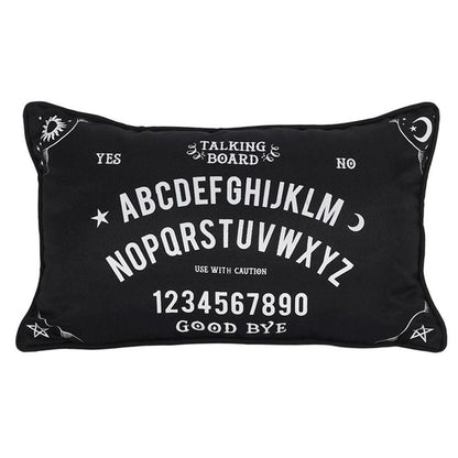 Small Rectangular Black Talking Board Cushion