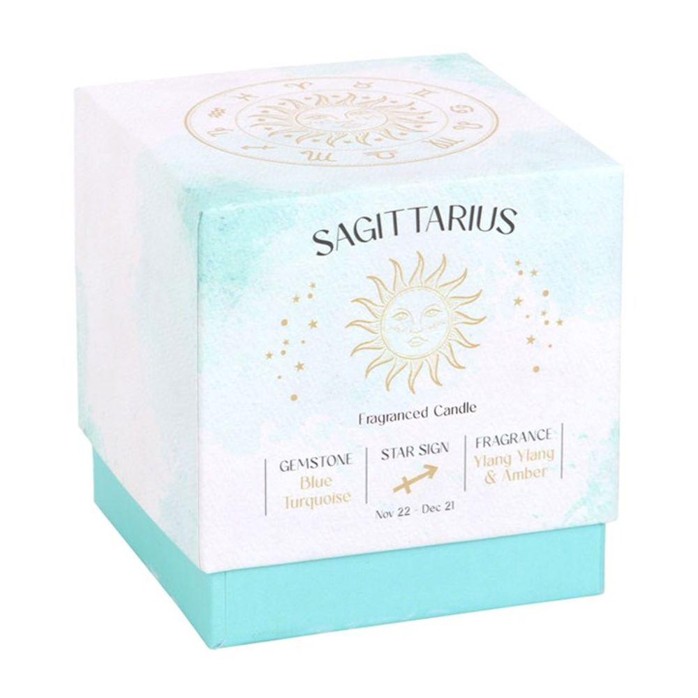 Small Sagittarius Ylang Ylang & Amber Gemstone Zodiac Candle