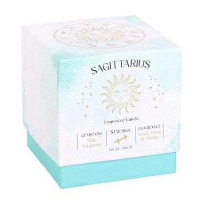 Small Sagittarius Ylang Ylang & Amber Gemstone Zodiac Candle