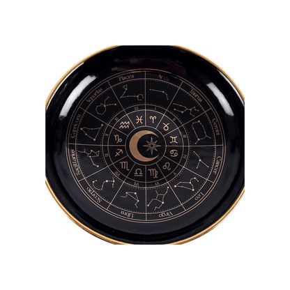 Black Astrology Wheel Trinket Dish