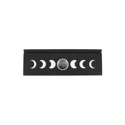 Black Moon Phase Card Stand Tealight Holder
