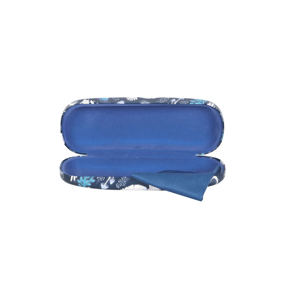 Night Flight Owl Print Glasses Case