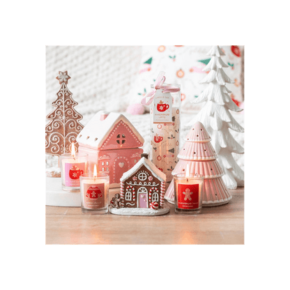 Sugarplum Fun Christmas Print Tube Candle