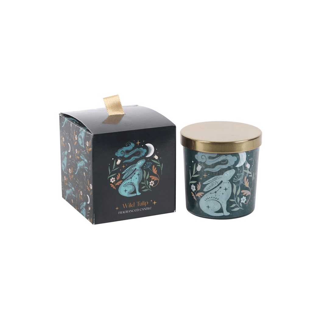 Midnight Hare Wild Tulip Candle