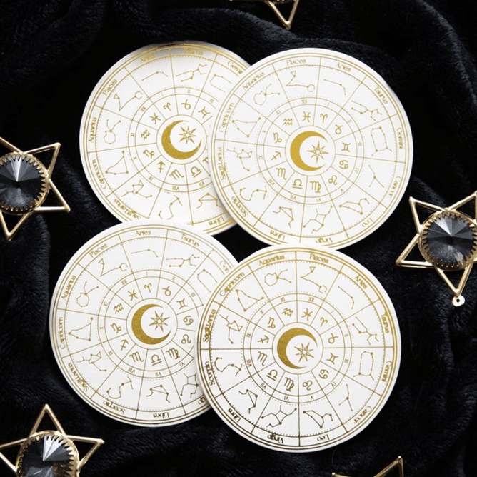 Astrology Wheel Coaster Set