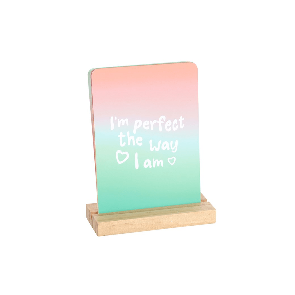 Mindful Moments Affirmation Cards with Wooden Stand