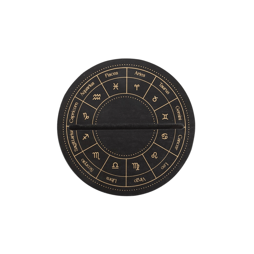 Black Astrology Wheel Card Stand