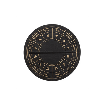 Black Astrology Wheel Card Stand