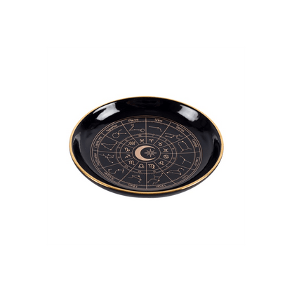 Black Astrology Wheel Trinket Dish