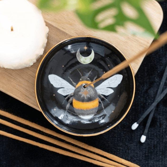 Forest Bee Ceramic Incense Plate