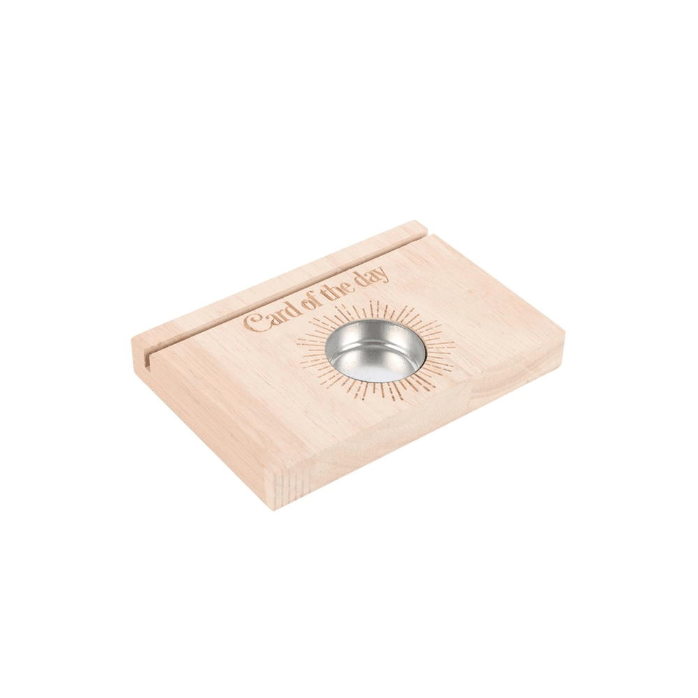 Natural Card of the Day Card Stand Tealight Holder