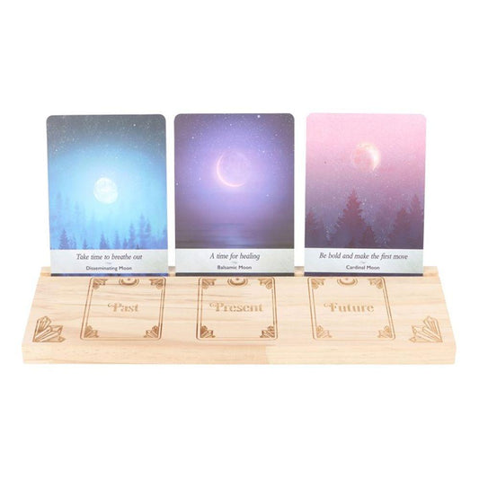 Natural Past Present Future Card Stand
