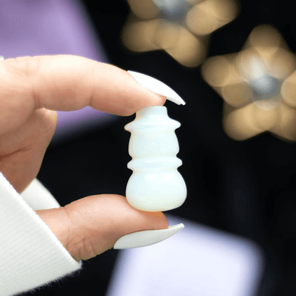 Opalite Crystal Snowman in a Bag
