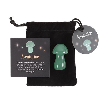 Mini Magical Aventurine Crystal Mushroom